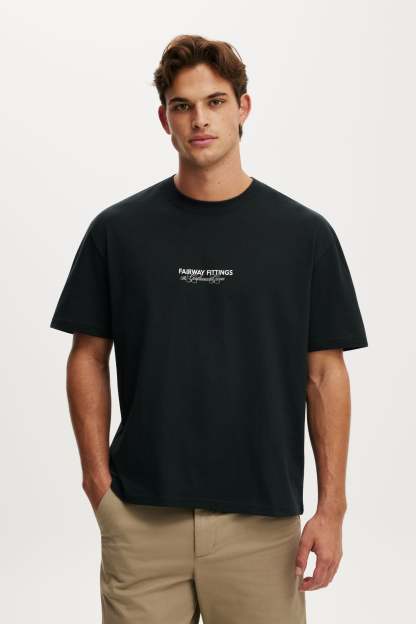 Everyday Fit Graphic T-Shirt, BLACK / FAIRWAY FITTINGS - example image 1