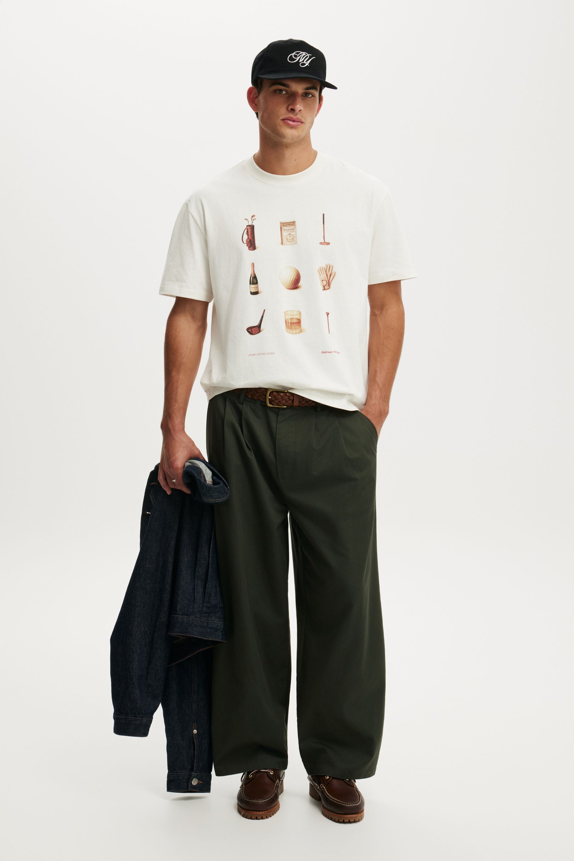 Everyday Fit Graphic T-Shirt, CHALK WHITE / FAIRWAY FITTINGS - example image 2