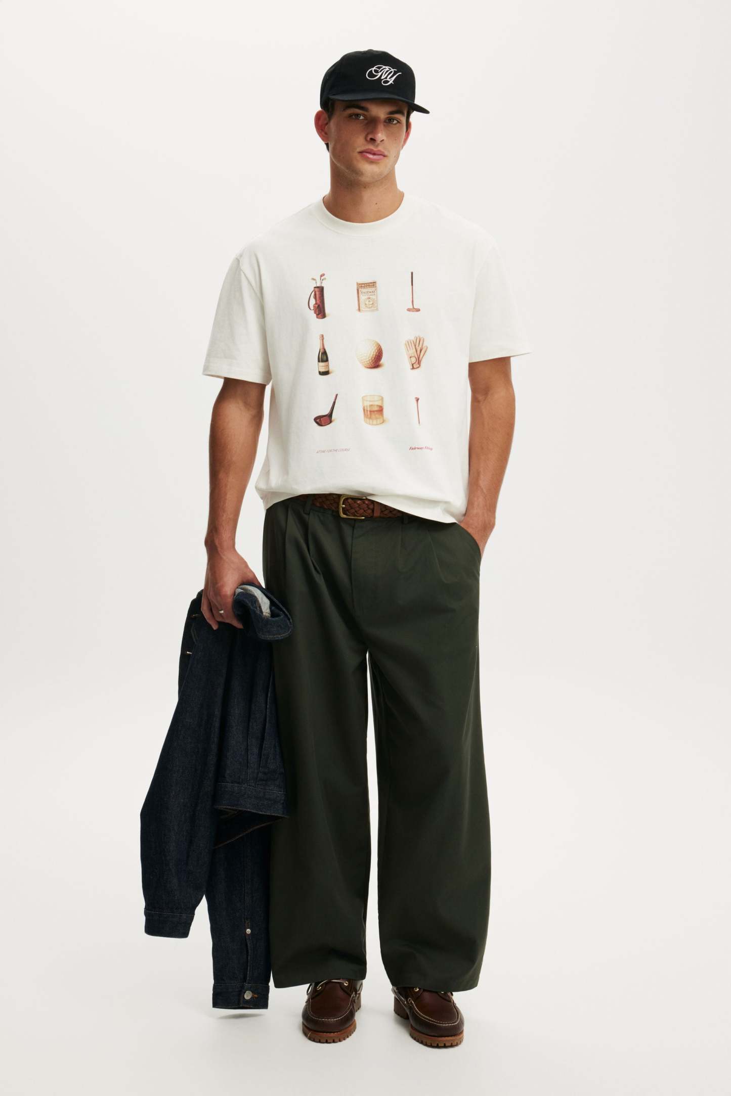 Everyday Fit Graphic T-Shirt, CHALK WHITE / FAIRWAY FITTINGS - example image 2