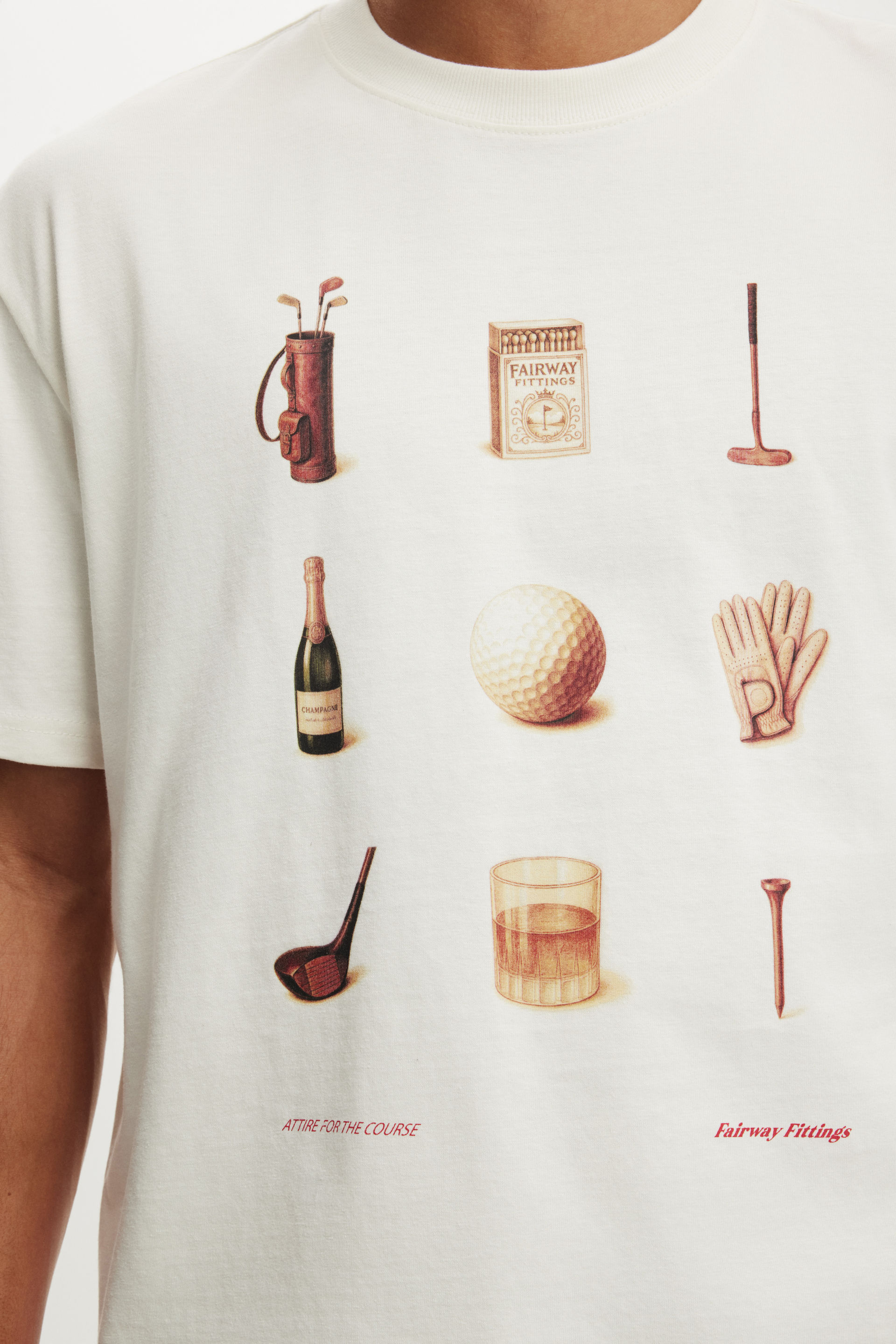 Everyday Fit Graphic T-Shirt, CHALK WHITE / FAIRWAY FITTINGS - example image 4