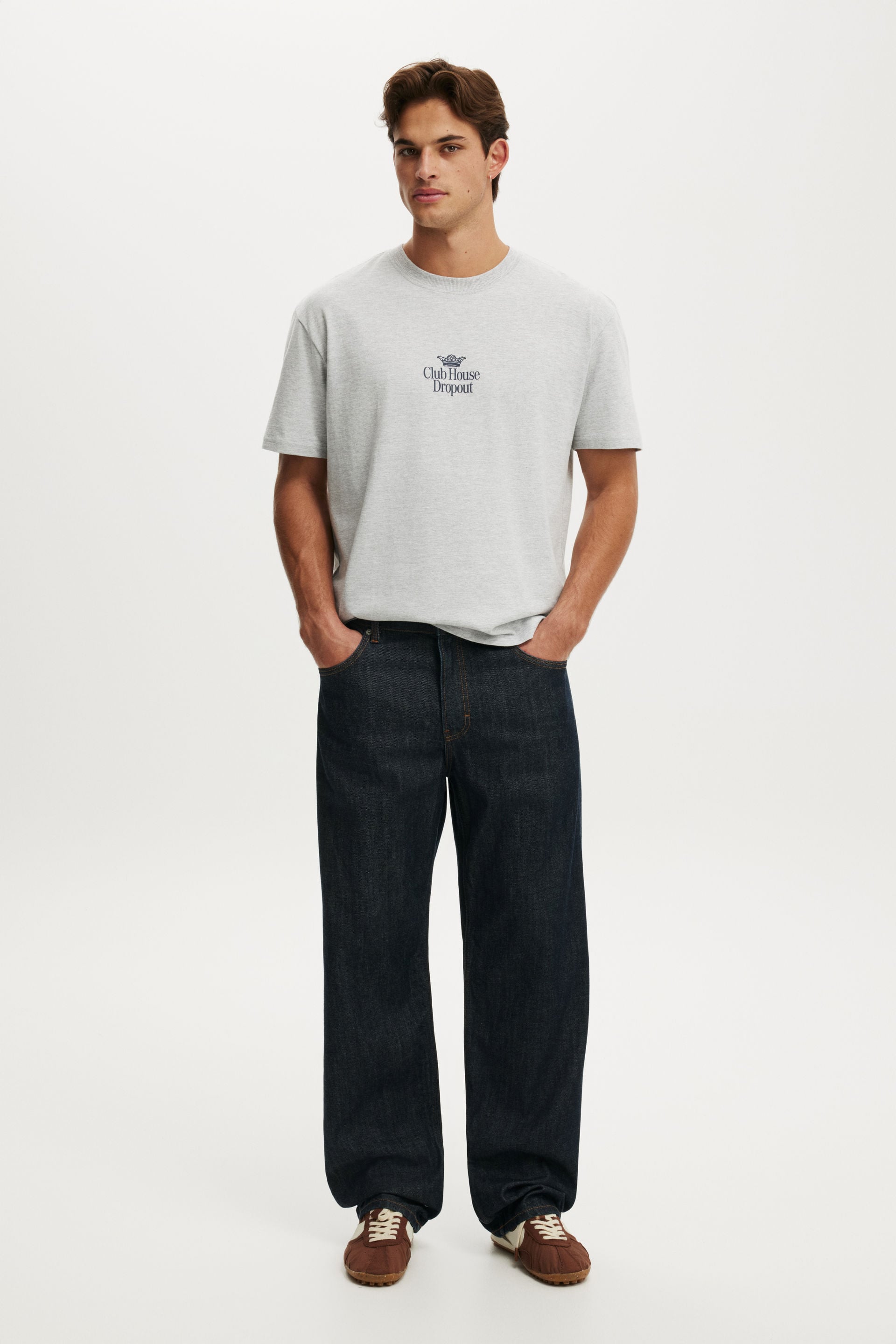 Everyday Fit Graphic T-Shirt, GREY MARLE / CLUB HOUSE DROPOUT - example image 3