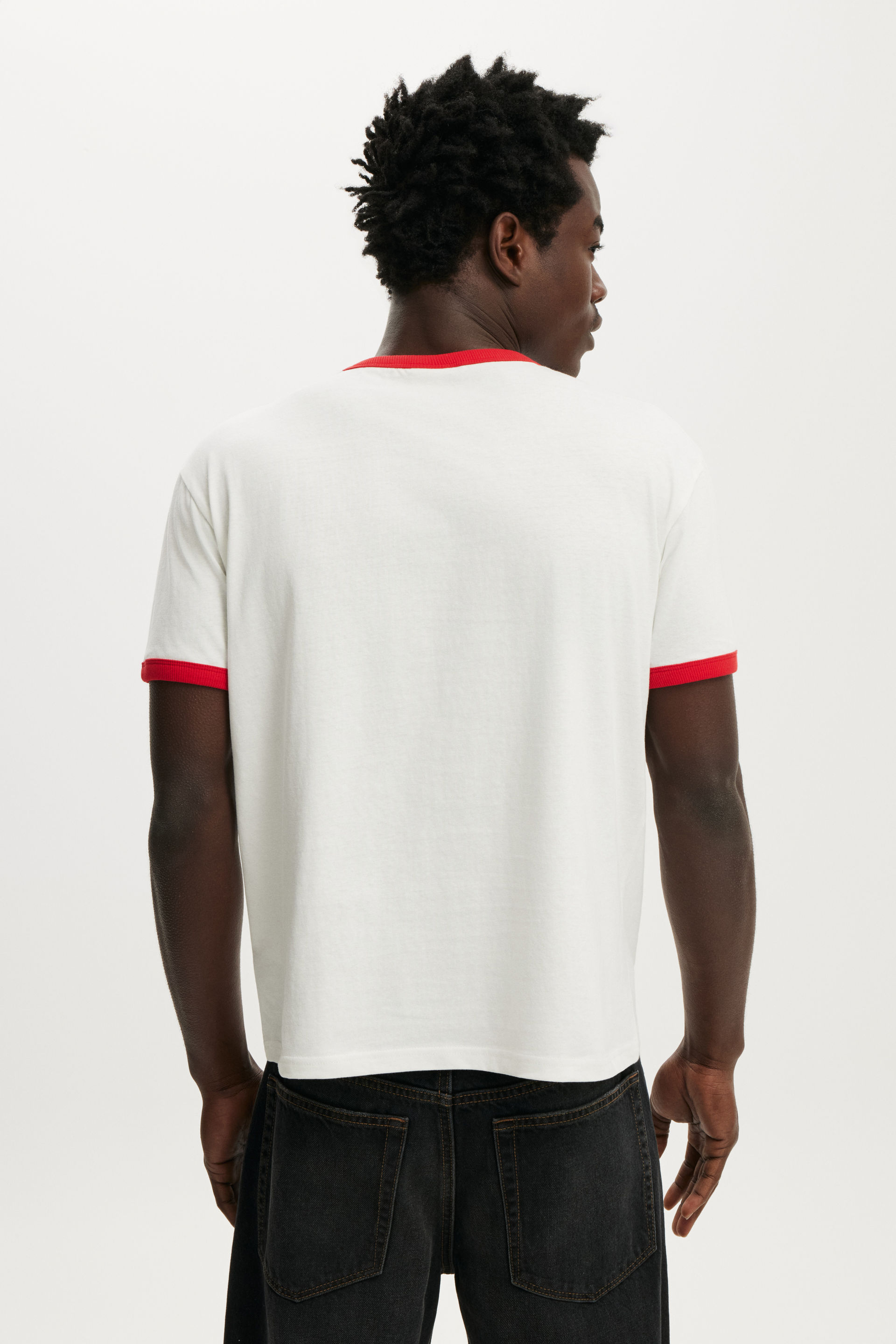Fitted Graphic T-Shirt, VINTAGE WHITE / SHIBUYA - example image 3
