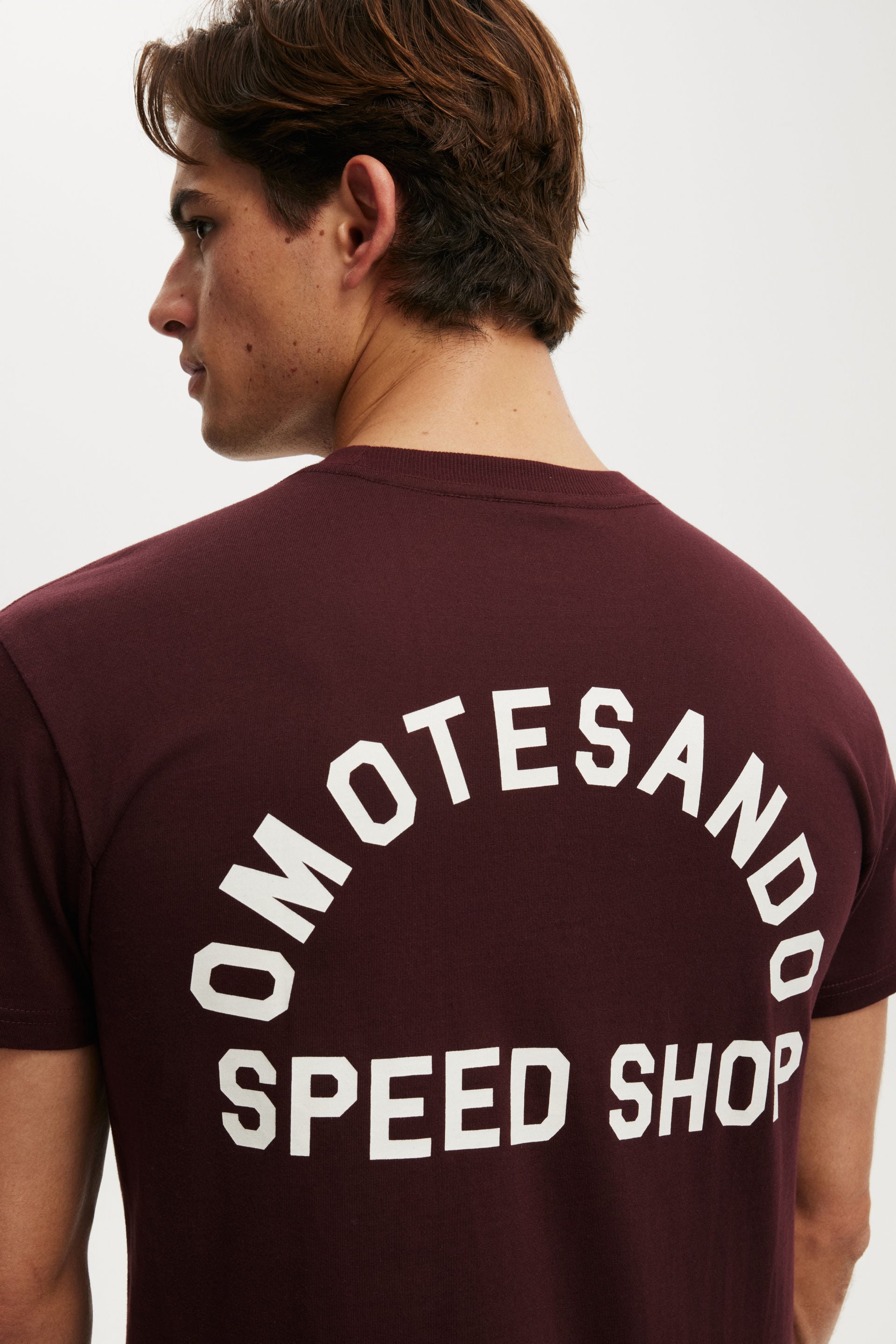 Fitted Graphic T-Shirt, WINTER FIG / OMOTESANDO - example image 4