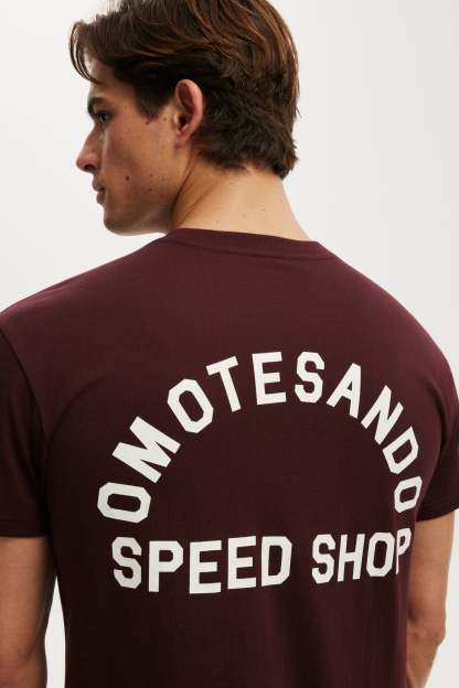 Fitted Graphic T-Shirt, WINTER FIG / OMOTESANDO - example image 4