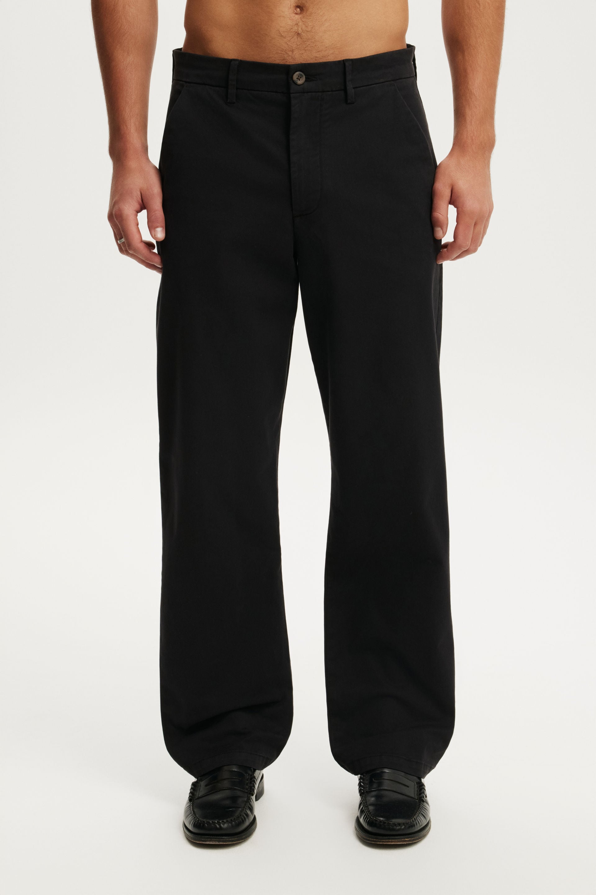 Baggy Chino Pant, BLACK - example image 2