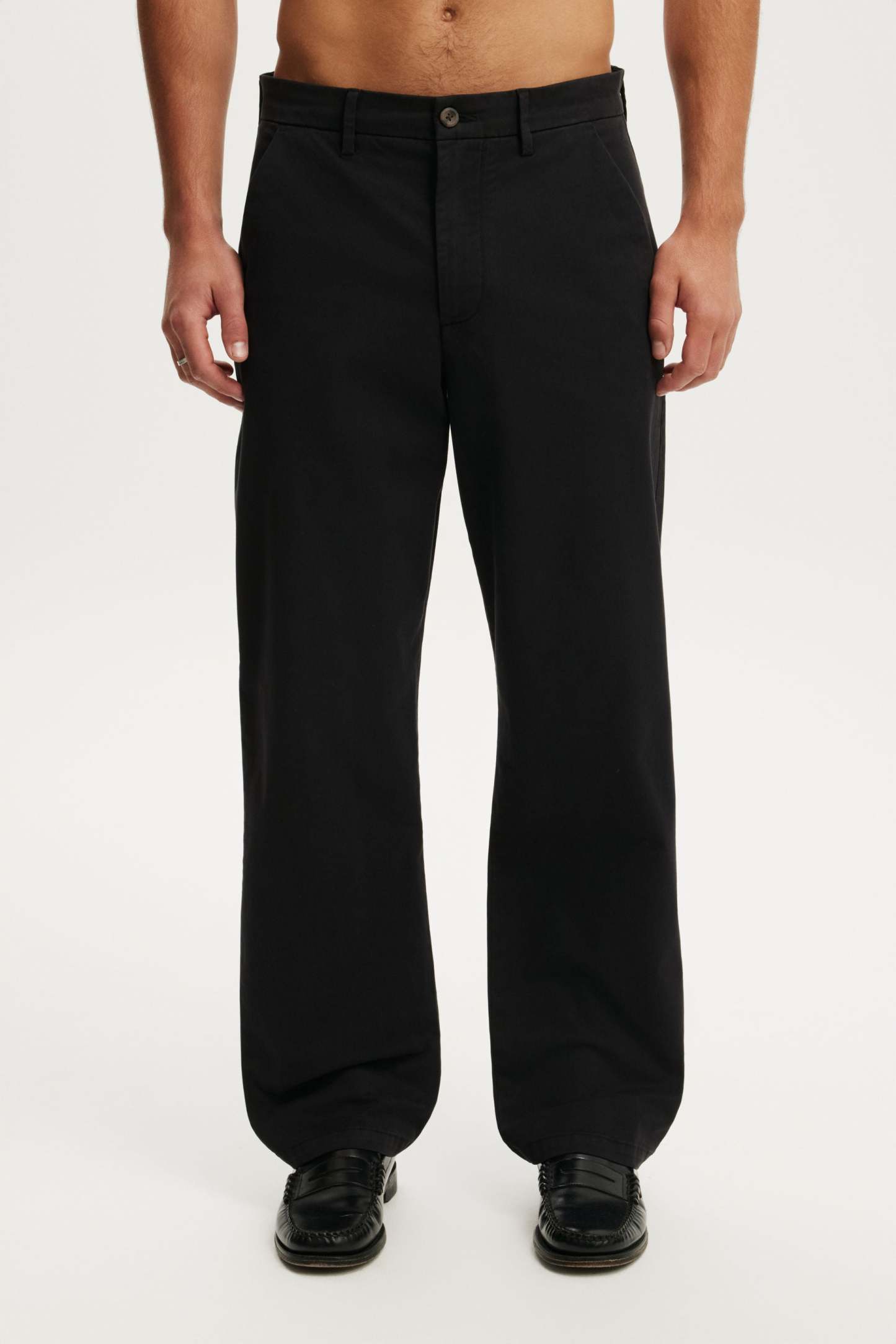 Baggy Chino Pant, BLACK - example image 2