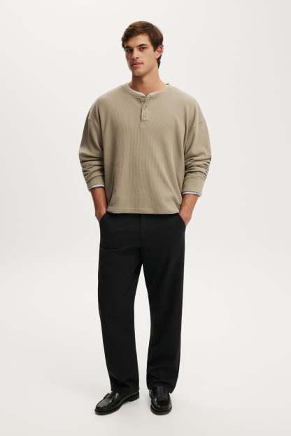 Baggy Chino Pant, BLACK - example image 1