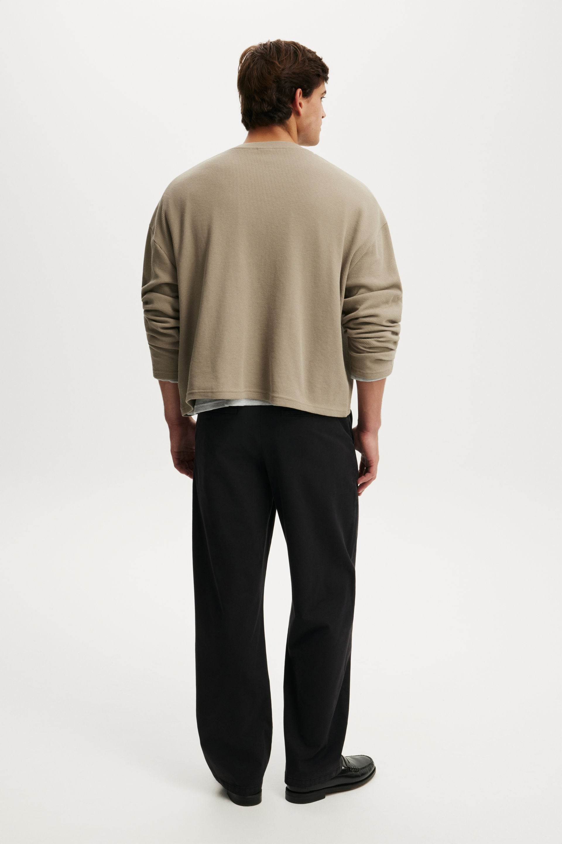 Baggy Chino Pant, BLACK - example image 3