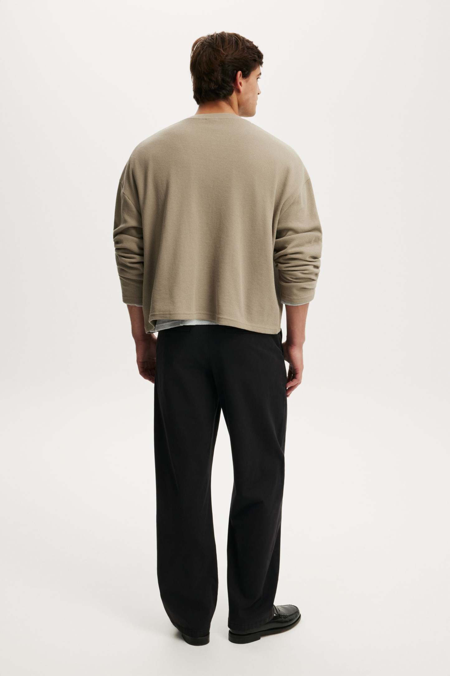 Baggy Chino Pant, BLACK - example image 3