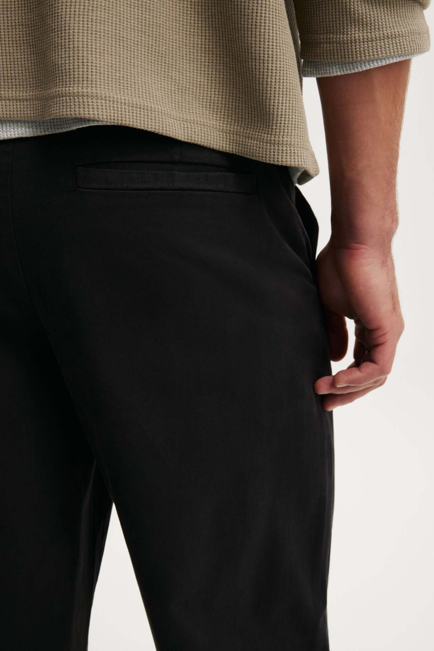 Baggy Chino Pant, BLACK - example image 4