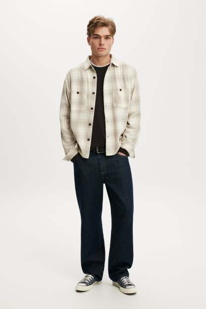 Richmond Long Sleeve Shirt, ECRU WINDOW CHECK - example image 2