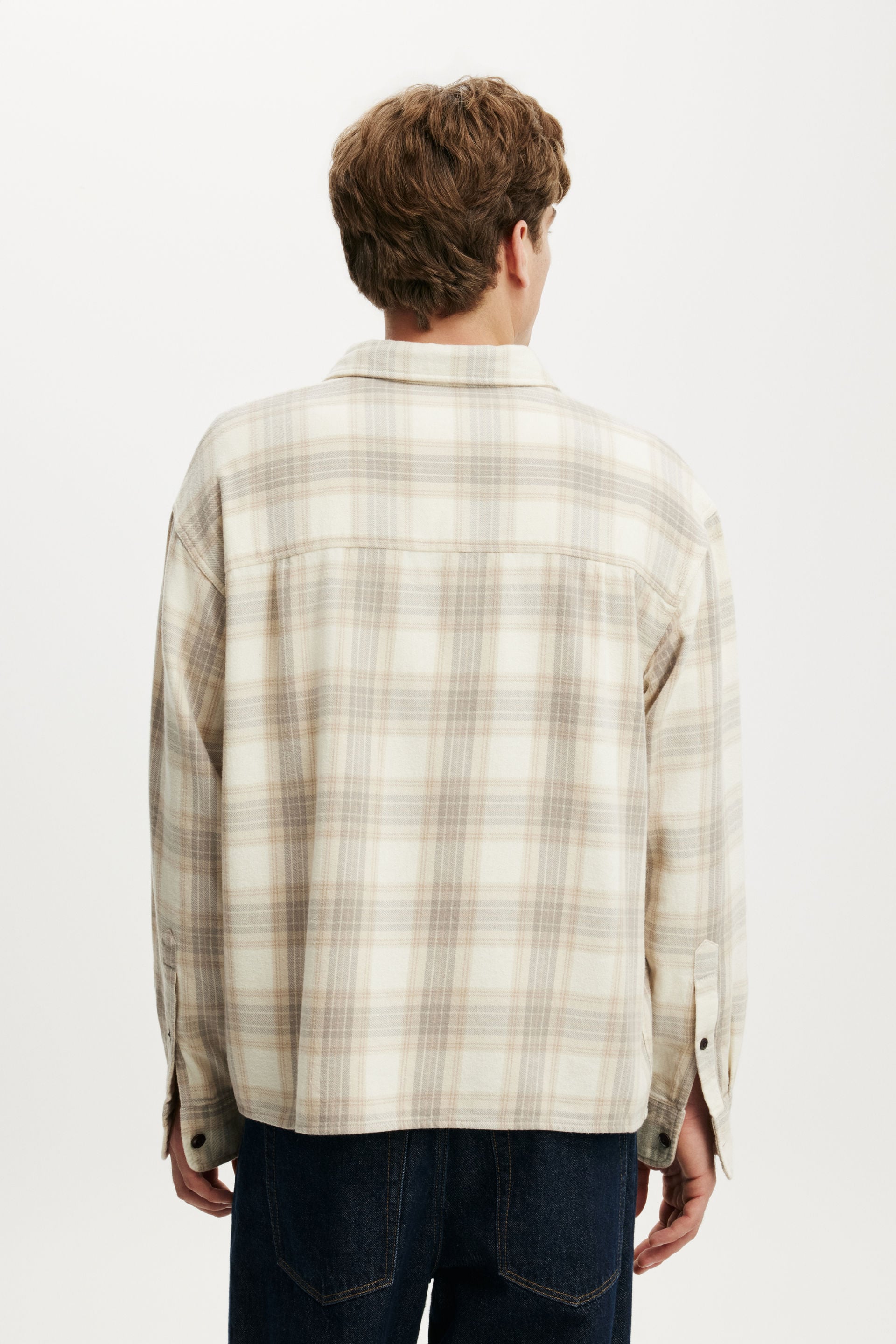 Richmond Long Sleeve Shirt, ECRU WINDOW CHECK - example image 3