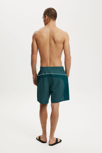 Baggy Swim Short, TEAL CHECK SEERSUCKER - example image 3