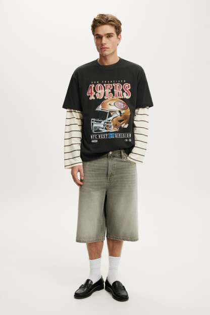 Everyday Fit Exclusive Nfl T-Shirt, LCN NFL BLACK - 49ERS - HELMET - example image 1