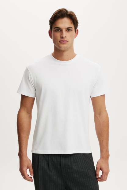 Fitted T-Shirt, WHITE - example image 1