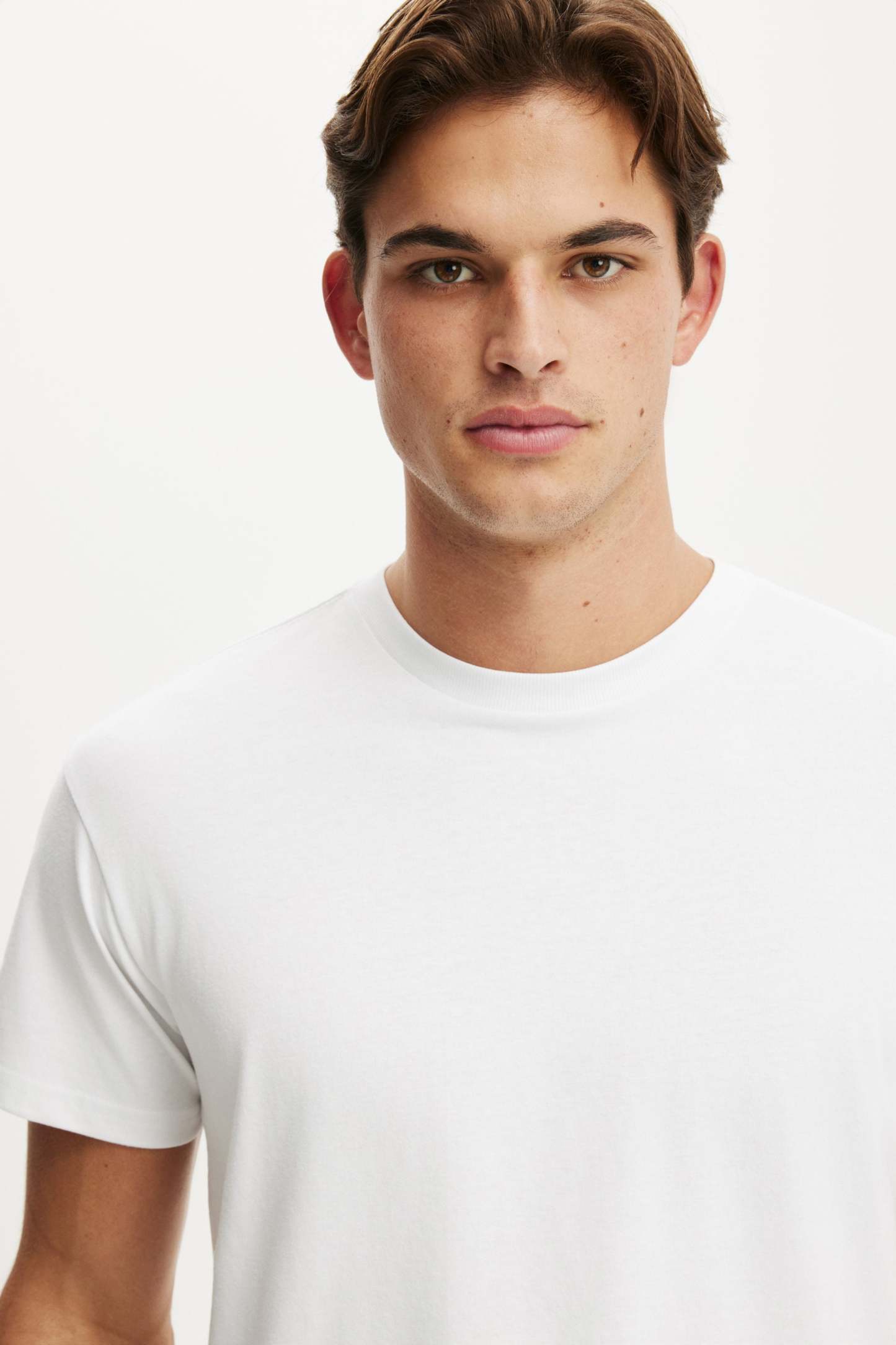 Fitted T-Shirt, WHITE - example image 4