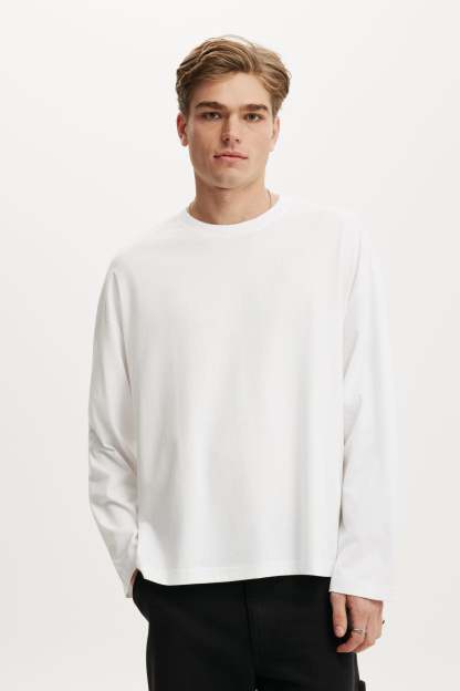 Regular Fit Long Sleeve, WHITE - example image 1