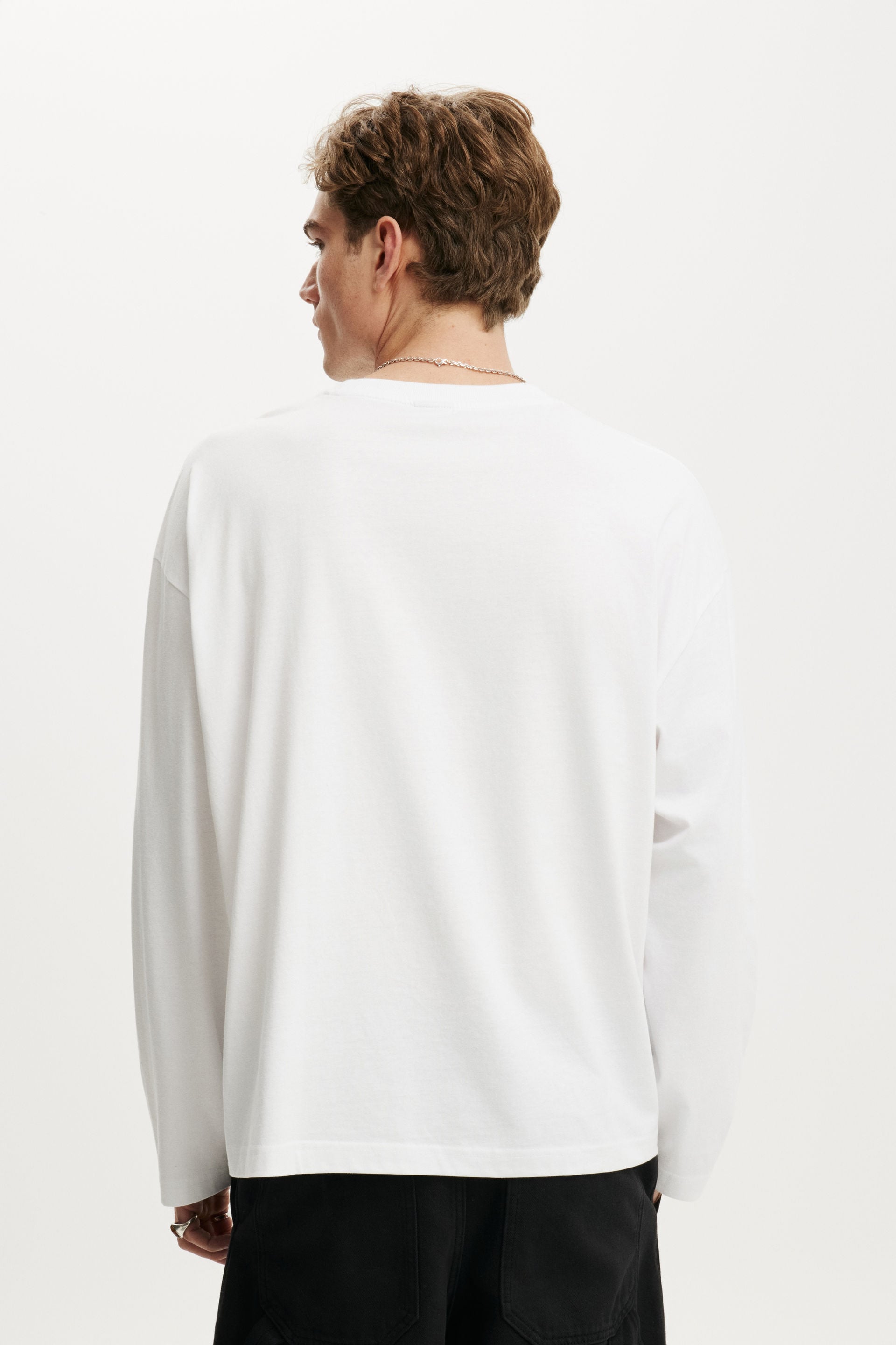 Regular Fit Long Sleeve, WHITE - example image 3