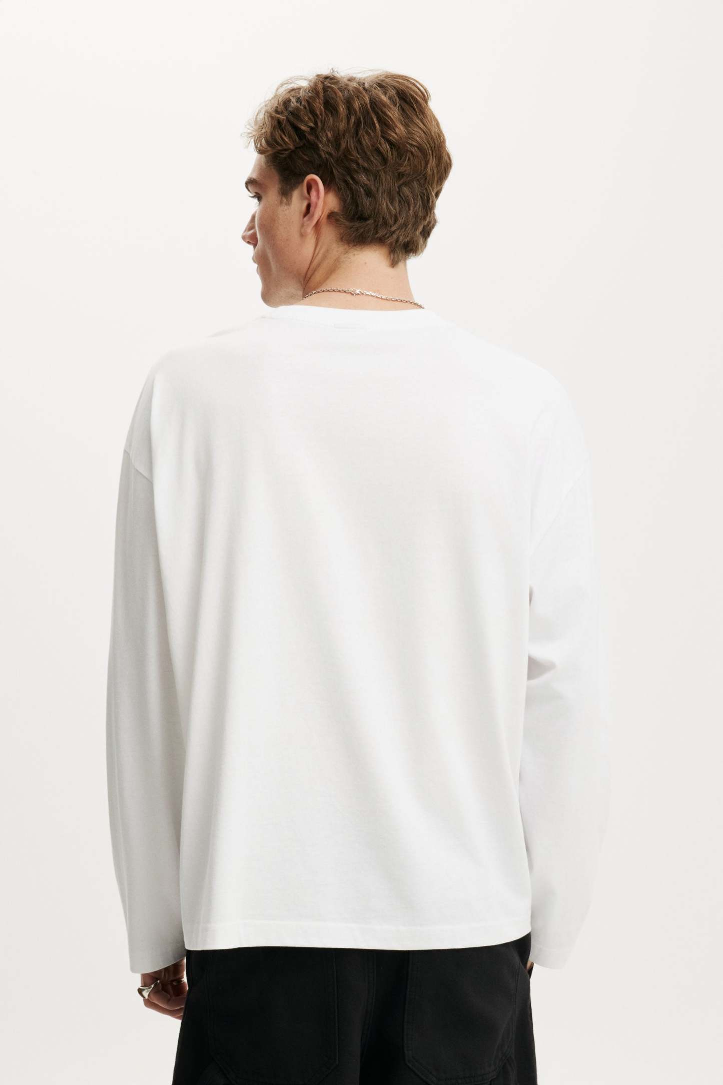 Regular Fit Long Sleeve, WHITE - example image 3