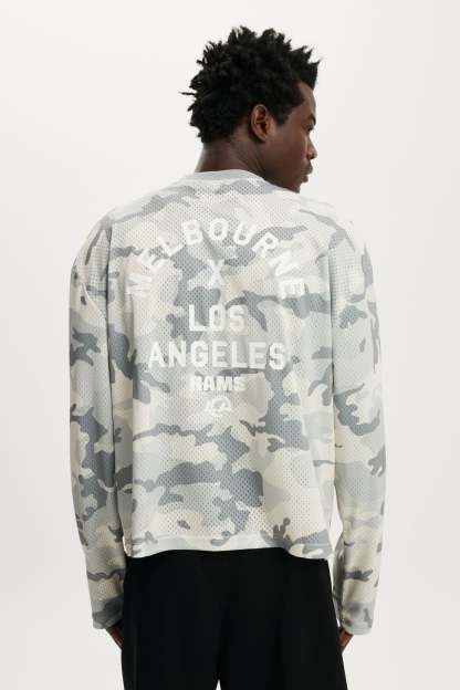 NFL Los Angeles Rams Long Sleeve Jersey, LCN NFL - GREY CAMO - LOS ANGELES RAMS - RAMS - example image 3