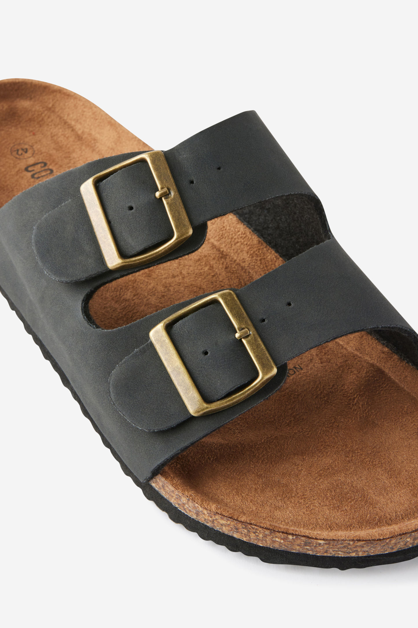 Double Buckle Sandal, BLACK - example image 2