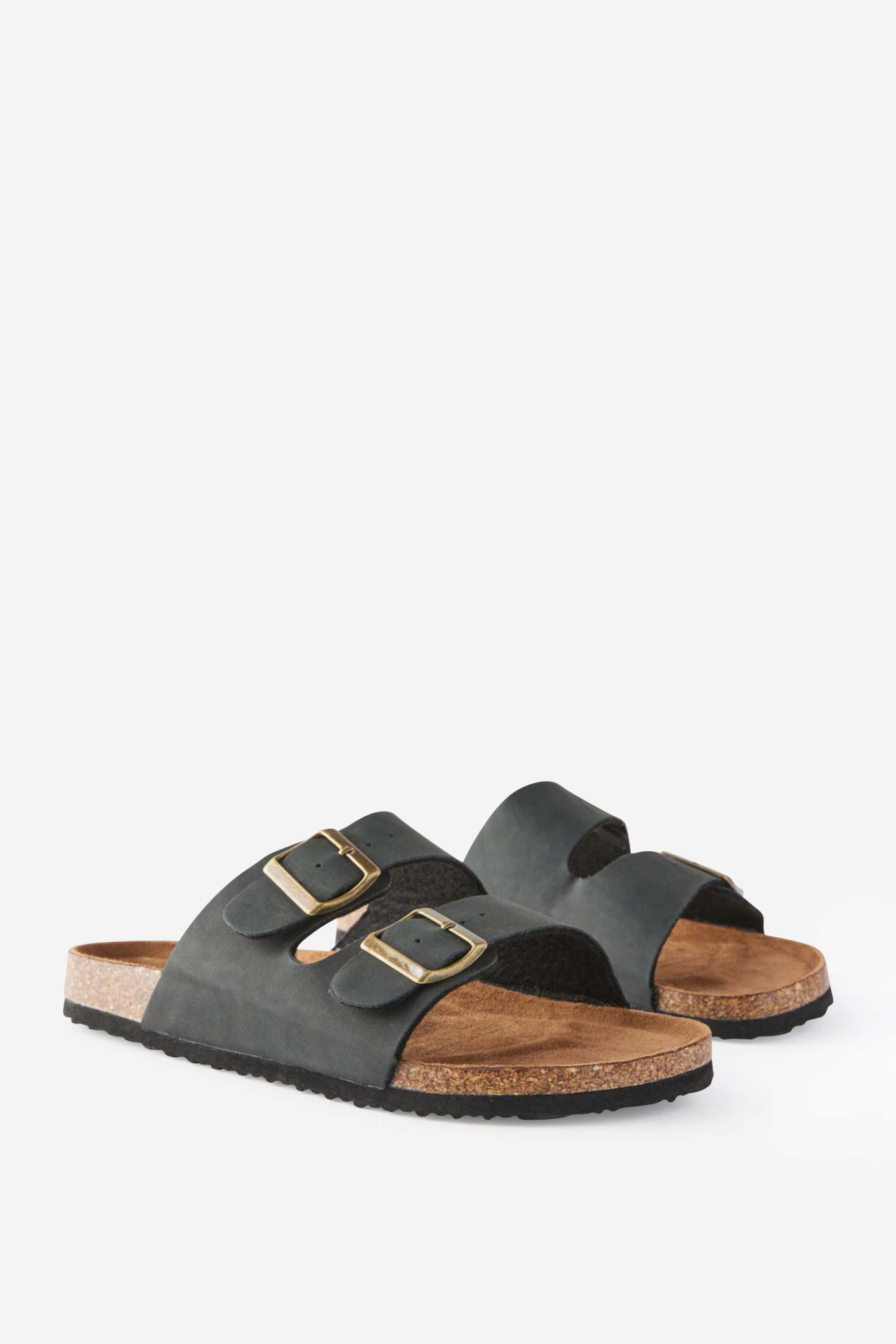 Double Buckle Sandal, BLACK - example image 4