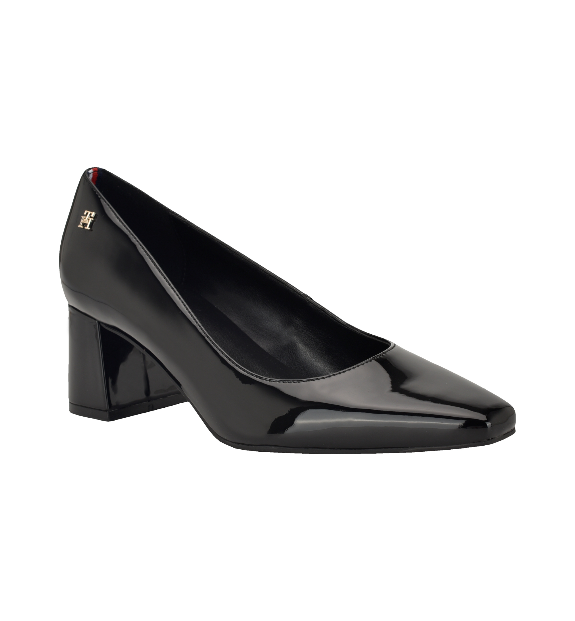 Tommy Hilfiger Women's Opheili Classic Block Heel Pumps - Black Patent
