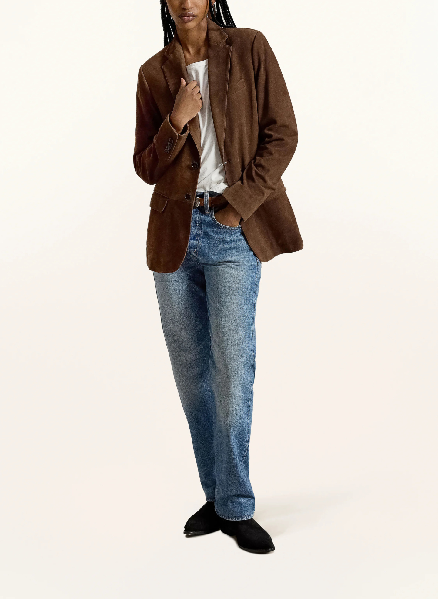 POLO RALPH LAUREN Lederblazer – DUNKELBRAUN