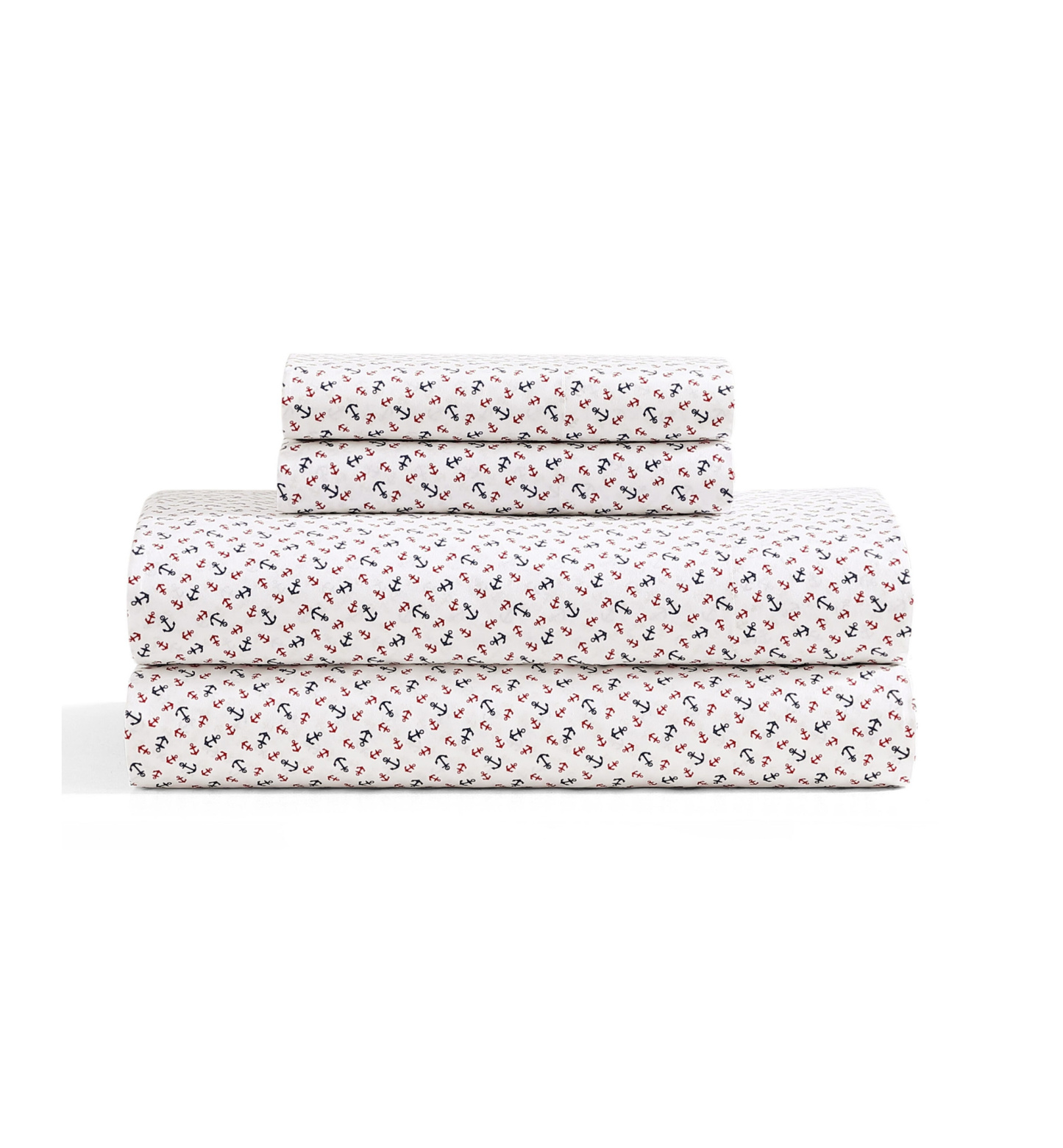 Tommy Hilfiger Printed 200-Thread Count Cotton Percale Sheet Set - Atlantic Anchors