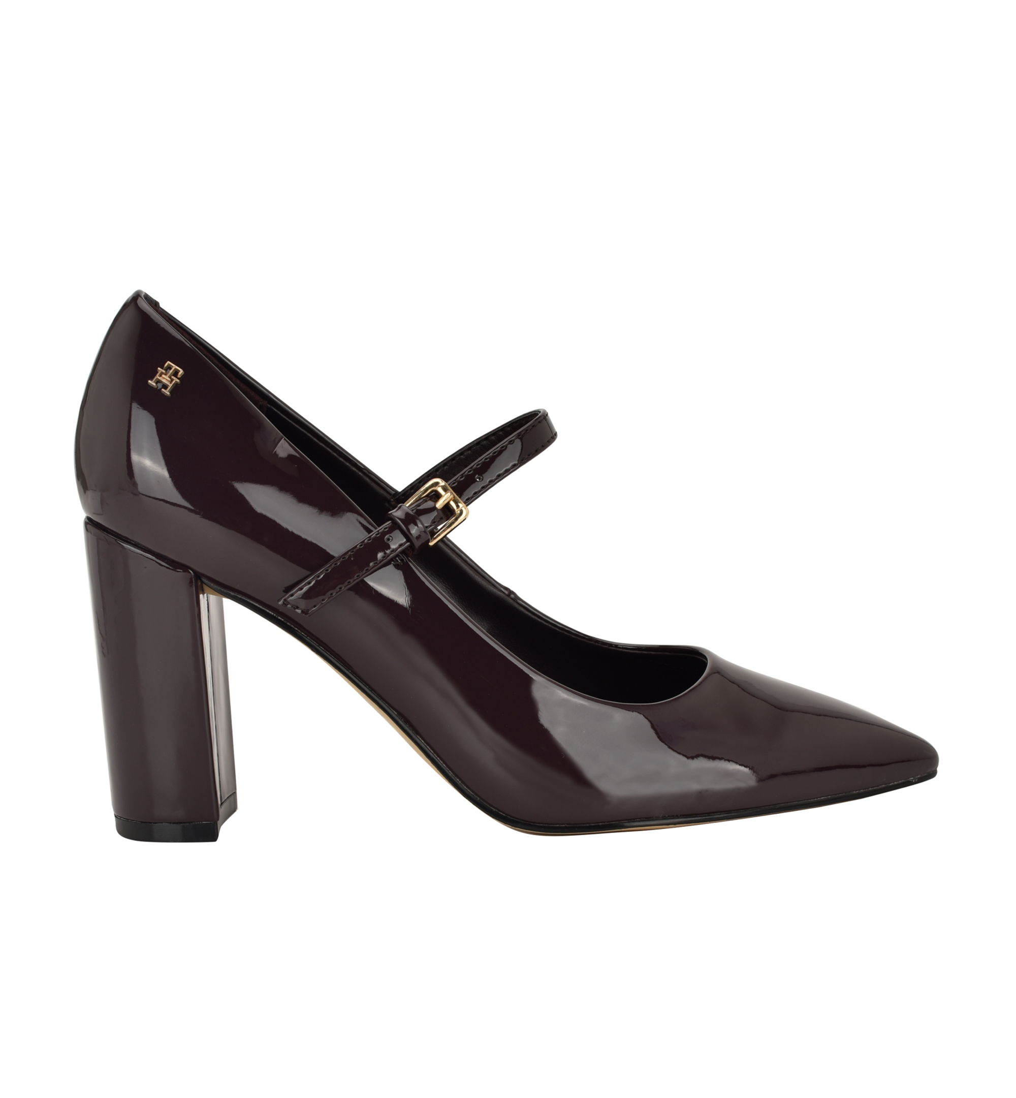 Tommy Hilfiger Women's Aveniz Mary Jane Block Heel Pump - Dark Red