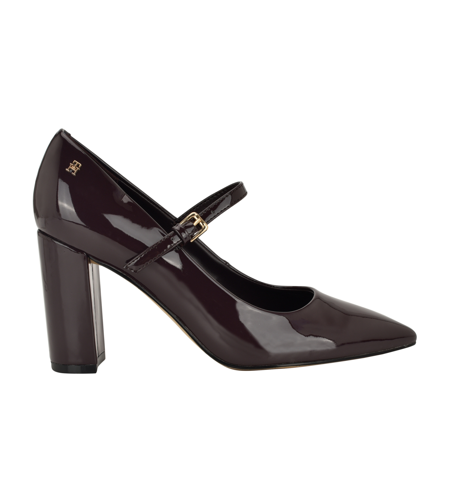 Tommy Hilfiger Women's Aveniz Mary Jane Block Heel Pump - Dark Red