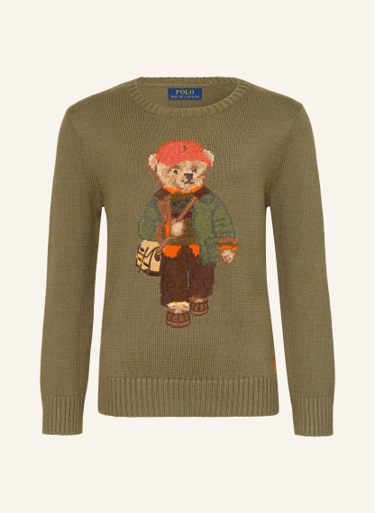 POLO RALPH LAUREN Pullover – GRÜN / BRAUN / ORANGE