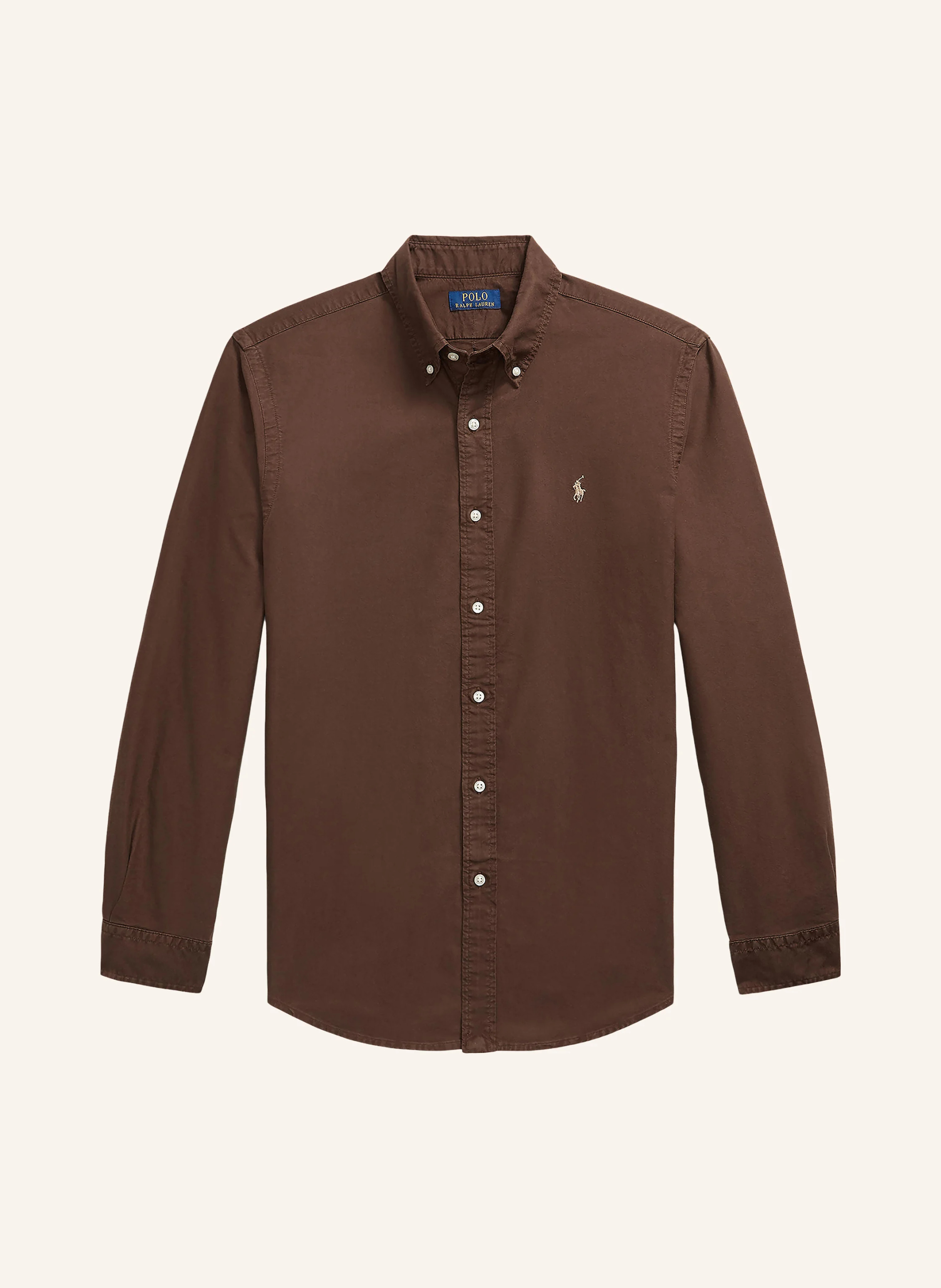 POLO RALPH LAUREN Oxfordhemd Custom Fit – DUNKELBRAUN (1)