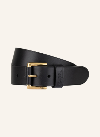 POLO RALPH LAUREN Ledergürtel – SCHWARZ