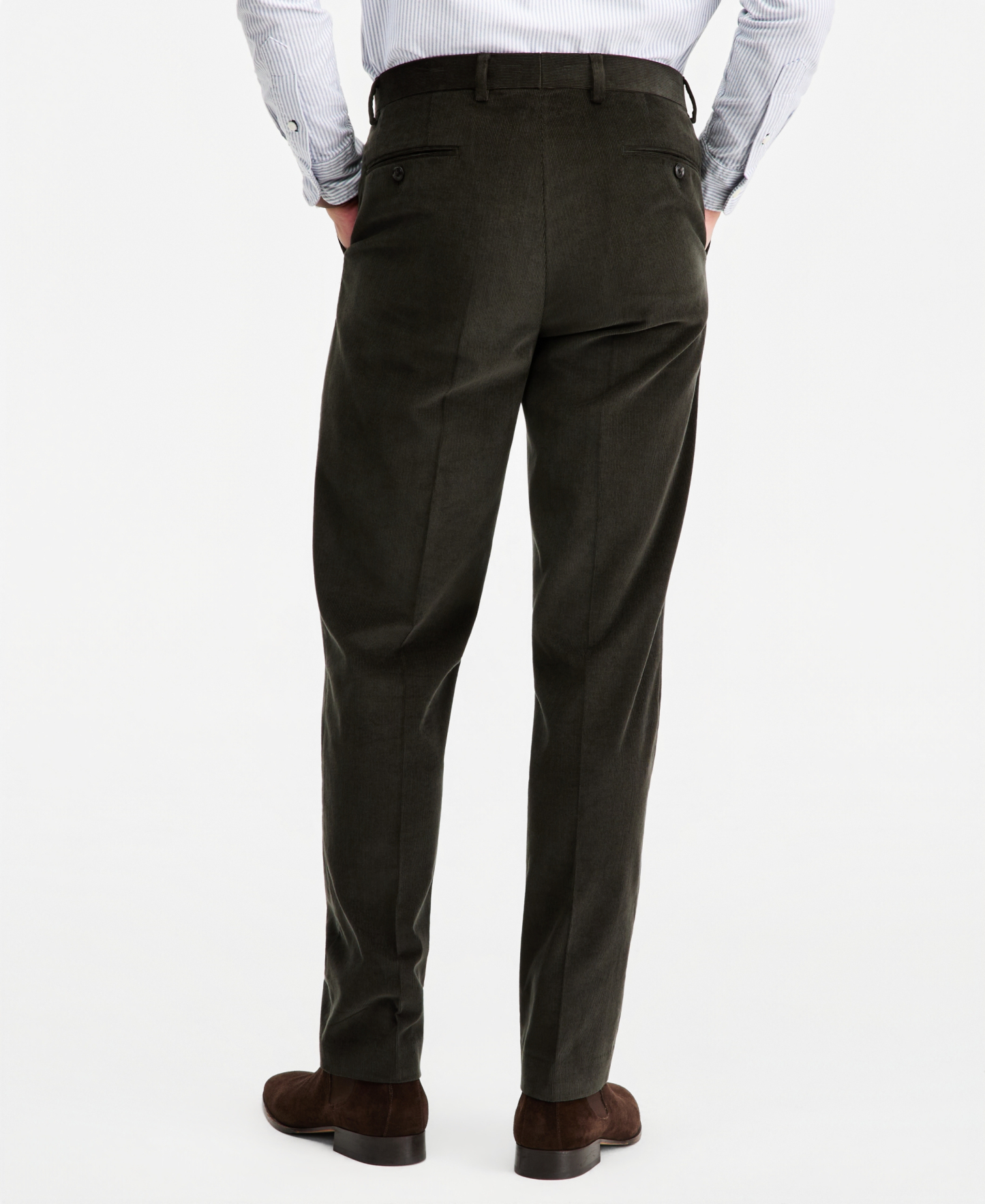 Tommy Hilfiger Men's Modern-Fit Solid Corduroy Pants - Olive