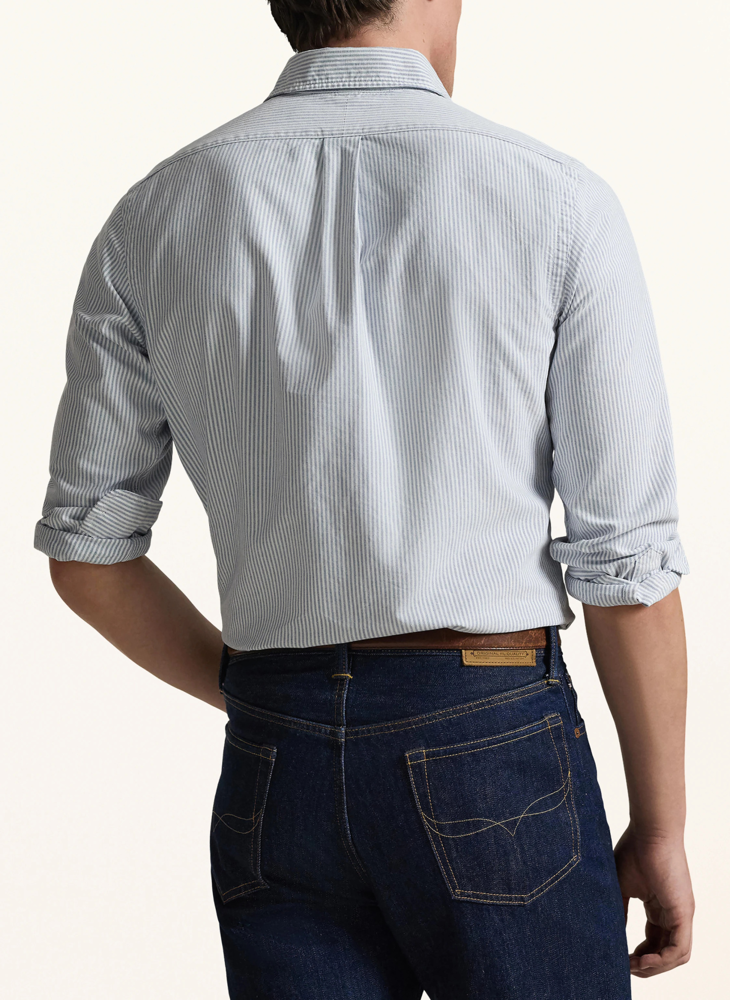 POLO RALPH LAUREN Hemd Custom Fit – BLAU / WEISS