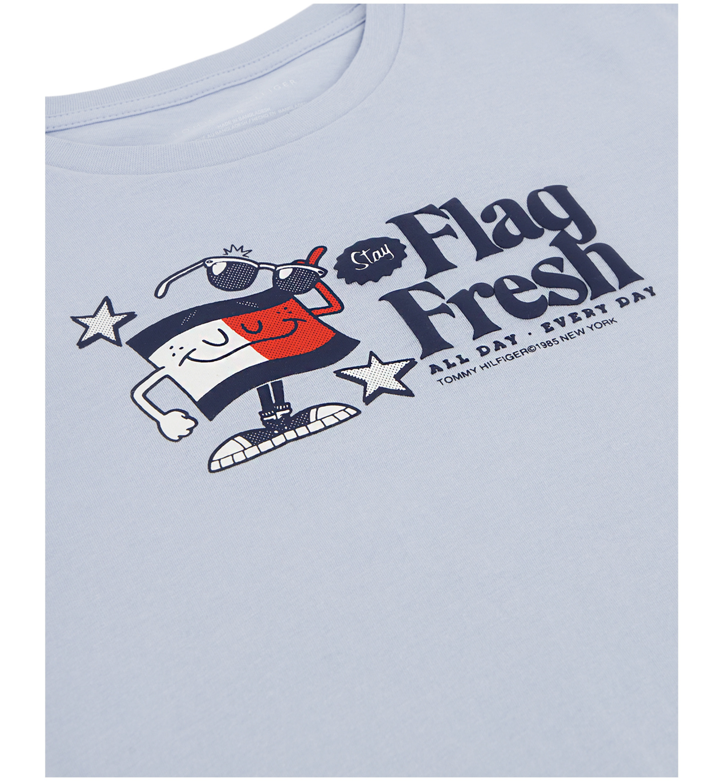 Tommy Hilfiger Boys' 2T-7 Flag Fresh Short-Sleeve T-Shirt - Blue