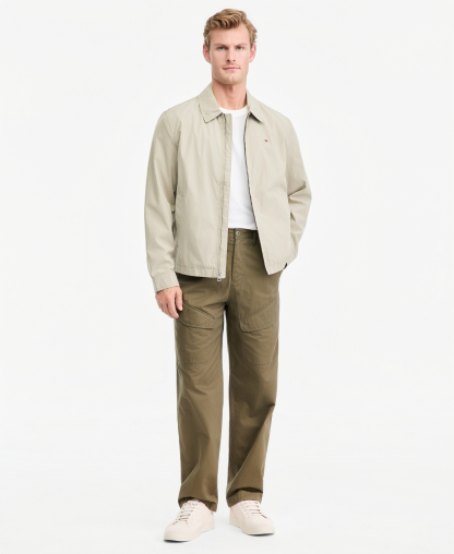 Tommy Hilfiger Men's Wind Resistant Golf Jacket - Khaki
