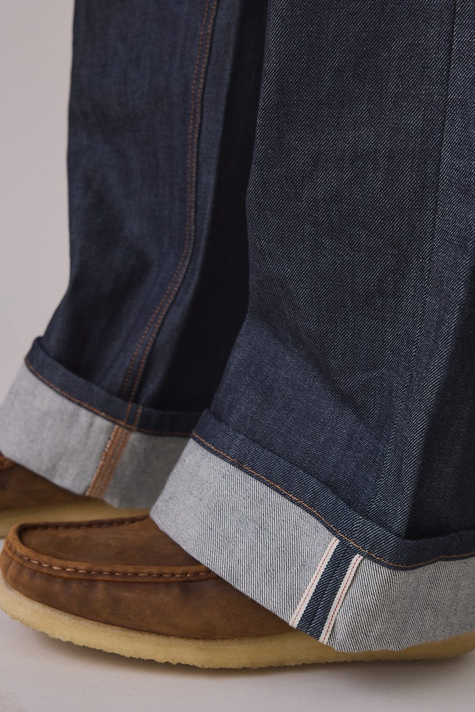 BDG Nitro Premium Selvedge Baggy Fit Jeans - Vintage Denim Dark