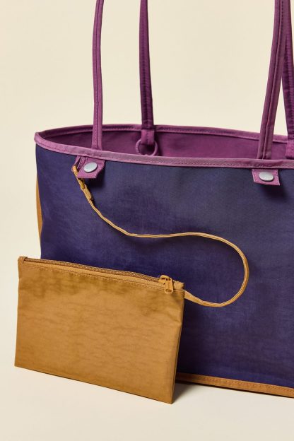 BAGGU Medium Nylon Reverse Tote Bag - Wild Plum Mix