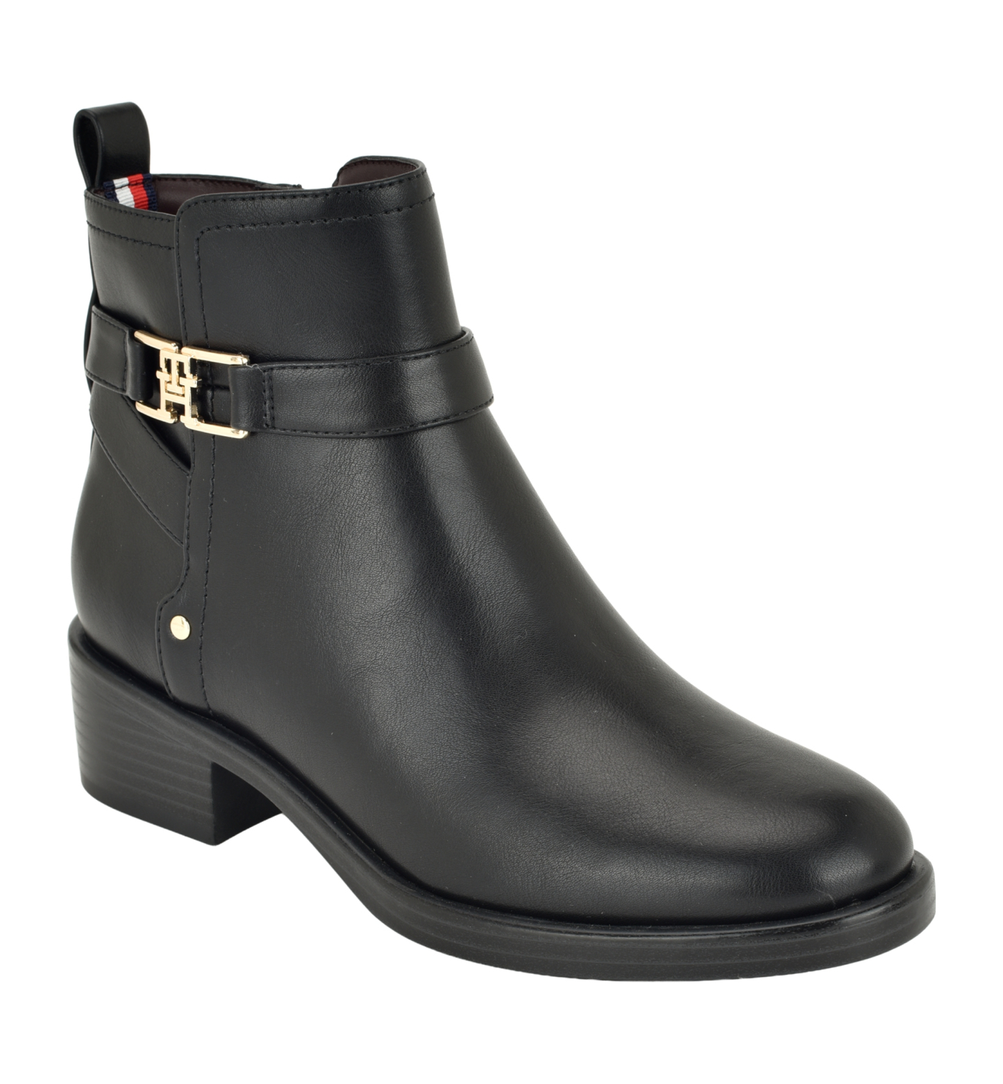 Tommy Hilfiger Women's Idala Ornamented Side Zip Booties - Black