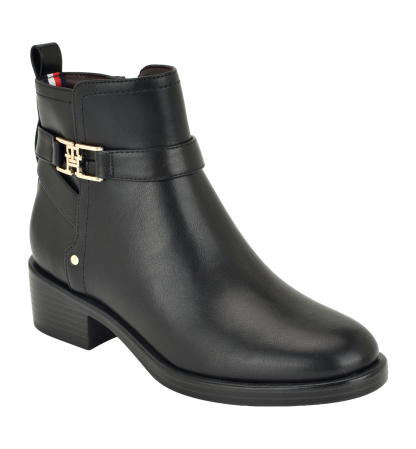 Tommy Hilfiger Women's Idala Ornamented Side Zip Booties - Black