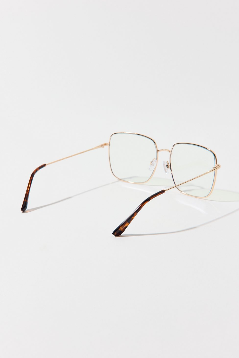 Brea Square Blue Light Glasses - Clear