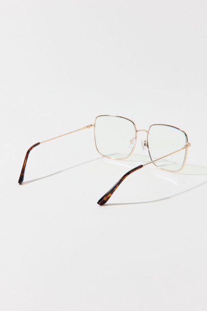 Brea Square Blue Light Glasses - Clear