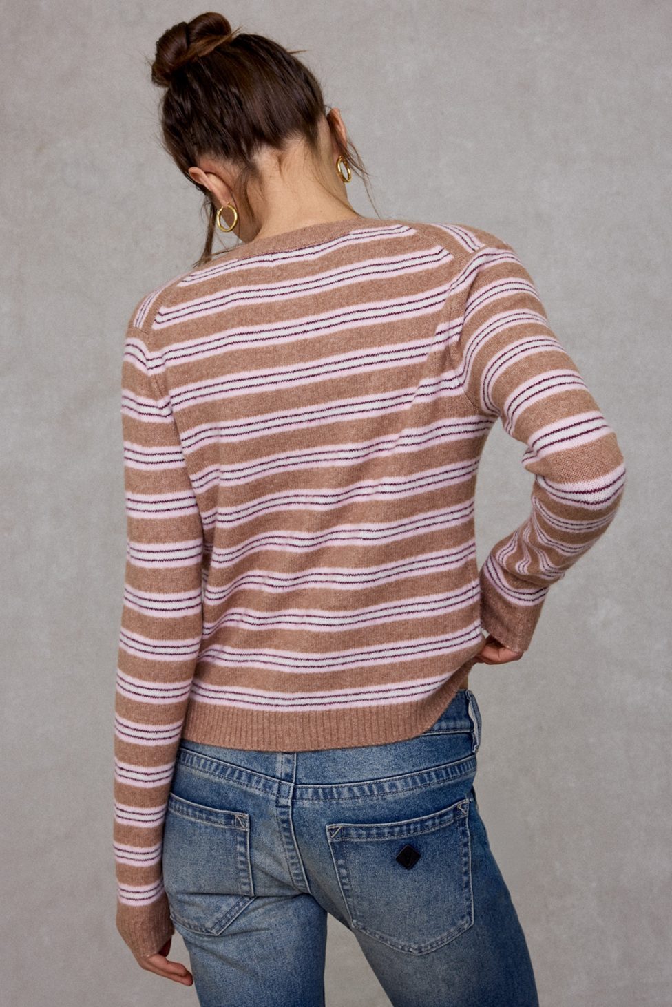 BDG So Soft Cardigan - Neutral Multi