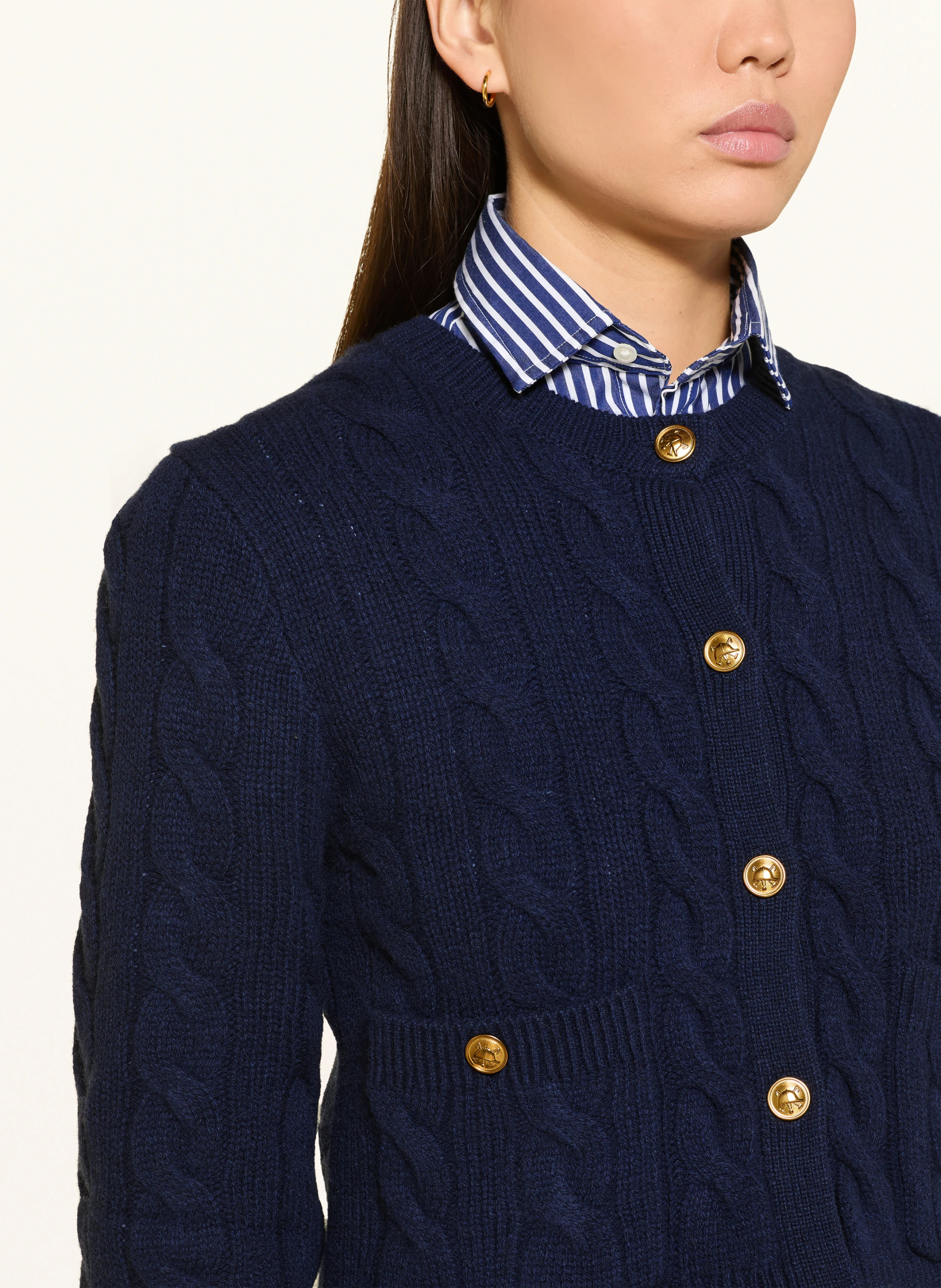 POLO RALPH LAUREN Strickjacke – DUNKELBLAU