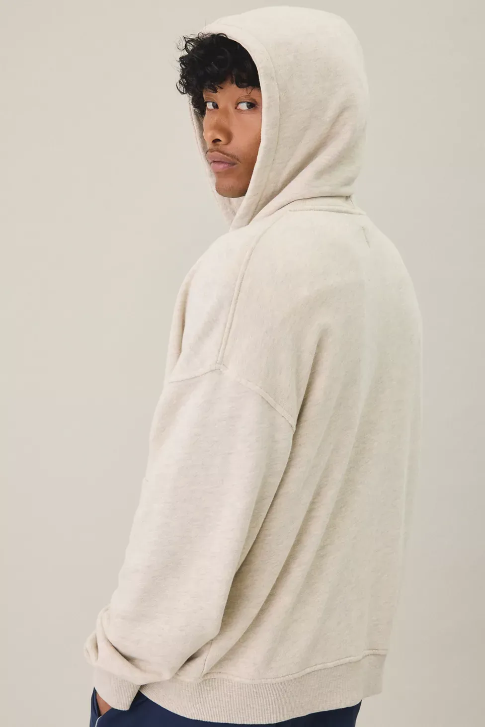 Standard Cloth Pregame Zip-Up Hoodie Sweatshirt - Oatmeal Heather