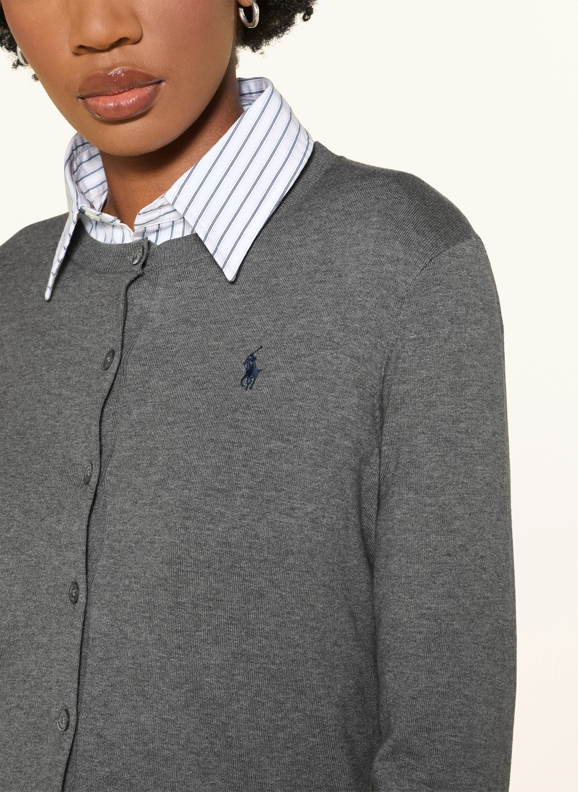 POLO RALPH LAUREN Strickjacke – GRAU
