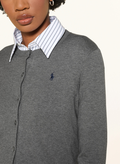 POLO RALPH LAUREN Strickjacke – GRAU