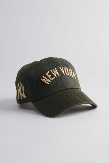Mitchell & Ness MLB New York Yankees Faux Leather Dad Hat - Green